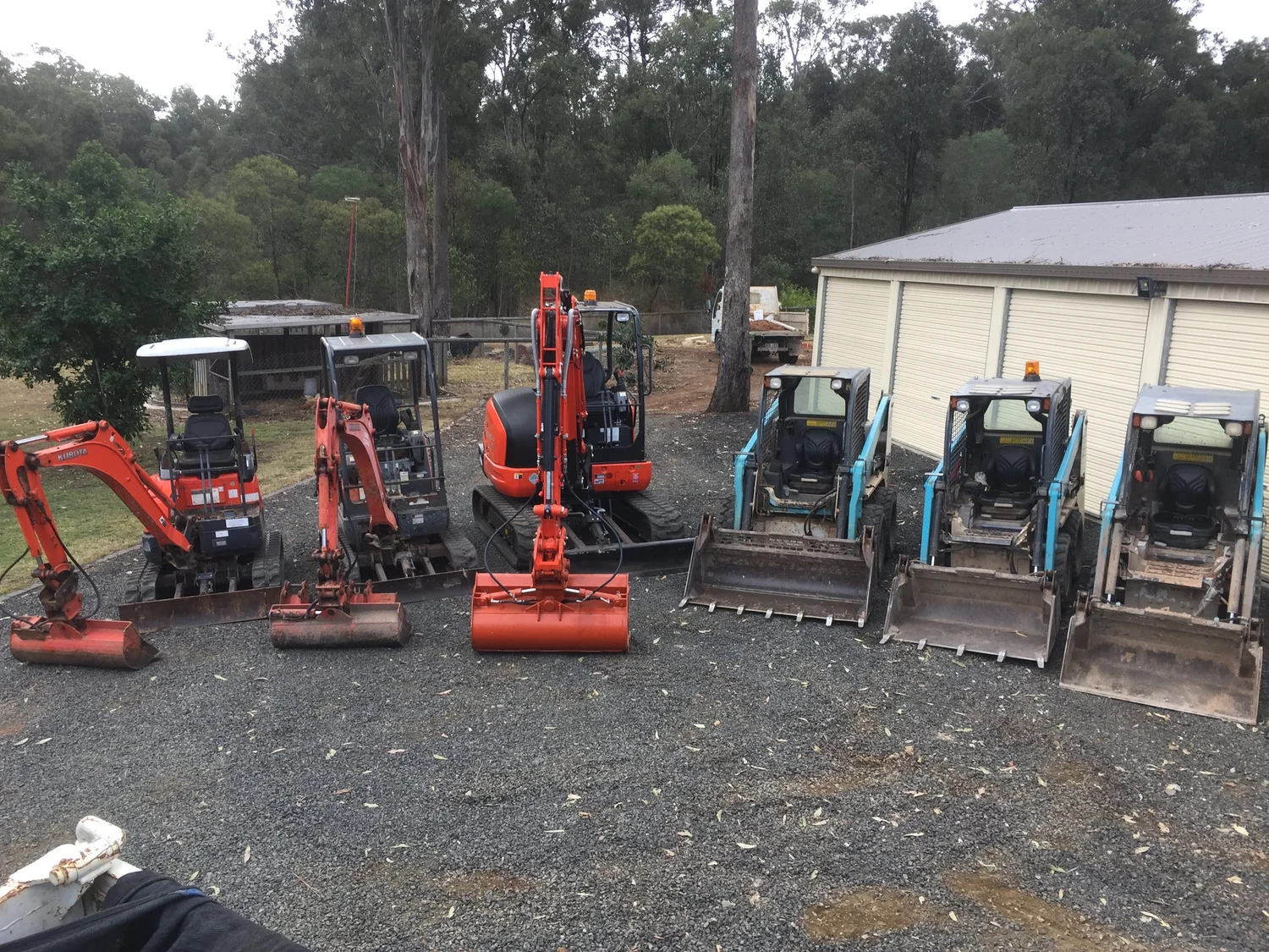 Fassifern Landscapers owned earthmoving fleet